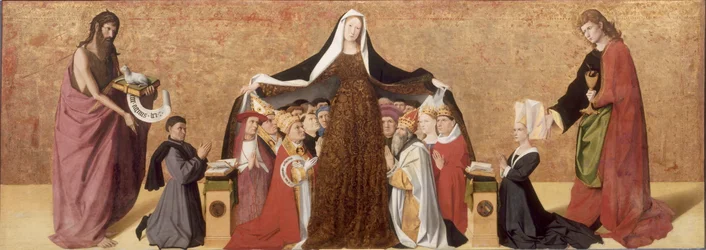 Schutzmantelmadonna der Familie Cadard